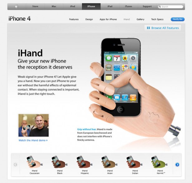 iHand: oplossing voor de iPhone 4-problemen