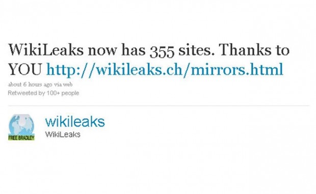 Wikileaks heeft nu al een paar honderd mirrors