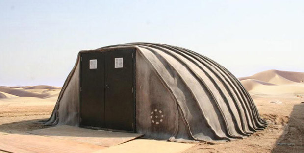 Concrete Shelter: gebouw in een tas