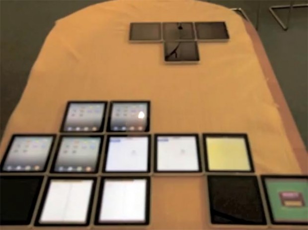 Tetris met achttien iPads