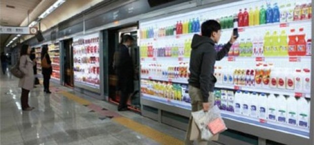 Virtueel winkelen in Zuid-Koreaanse metrostations