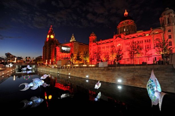 Projection mapping in Liverpool