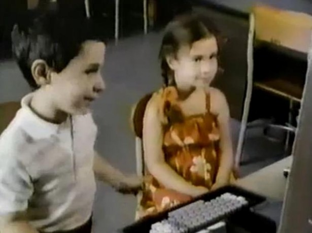 Kinderen in 1984 over computers