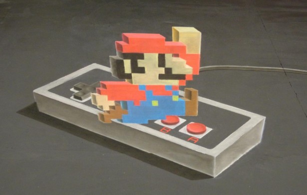 Timelapse: Super Mario kunst in 3D