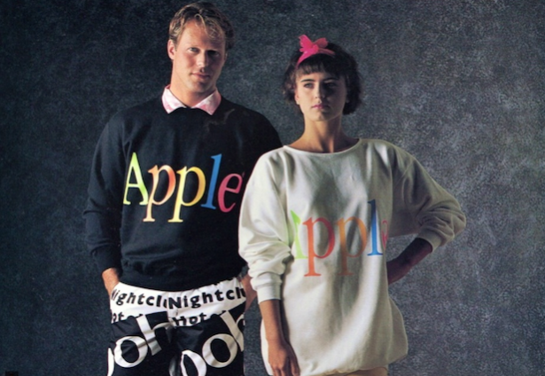 Geeky kleding van Apple uit 1986