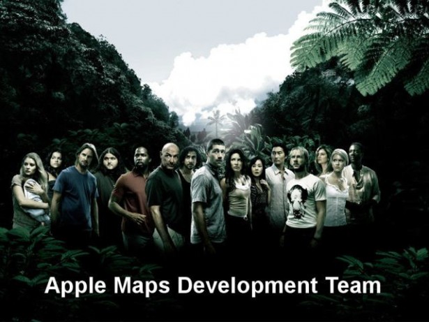 Lachen om Apple Maps