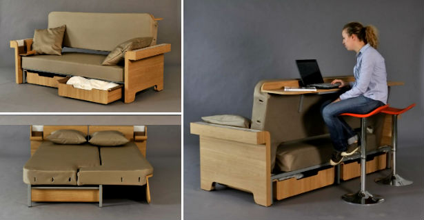 Bed, en bureau in één - Freshgadgets.nl