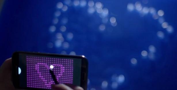 Samsung ontwikkelt een interactief display van water
