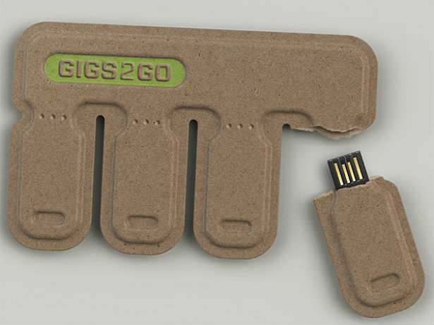 Gigs2Go: USB-sticks van karton