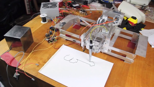 Deze robot tekent penissen