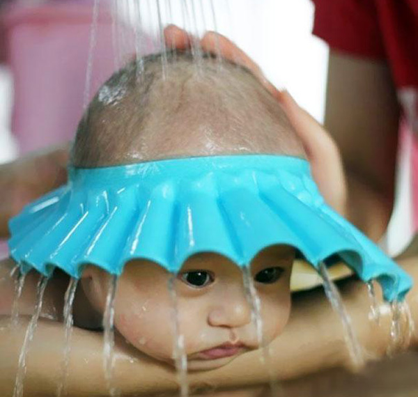Baby Hairwash Shield: een douchemuts voor baby’s
