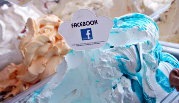 Hmmm, dit ijs smaakt naar Facebook