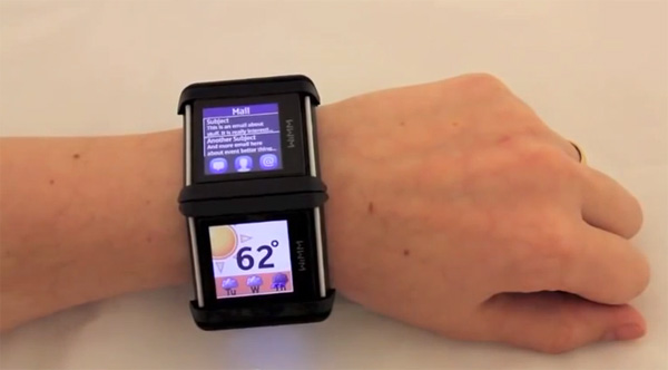 Nokia Facet: een smartwatch met zes schermen
