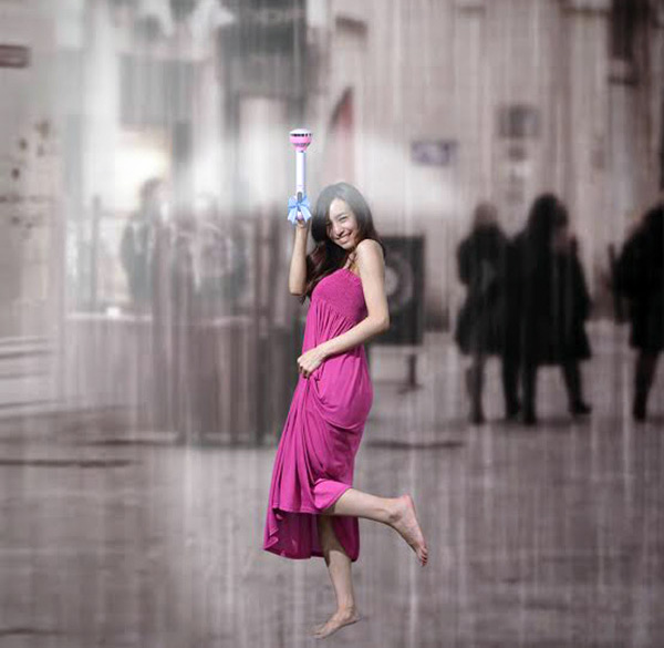 Air Umbrella: de onzichtbare paraplu