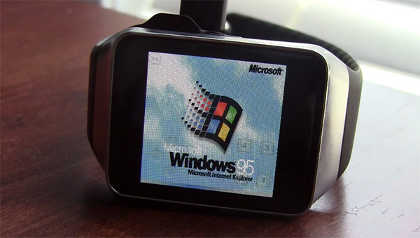 Slecht idee: Windows 95 op een smartwatch