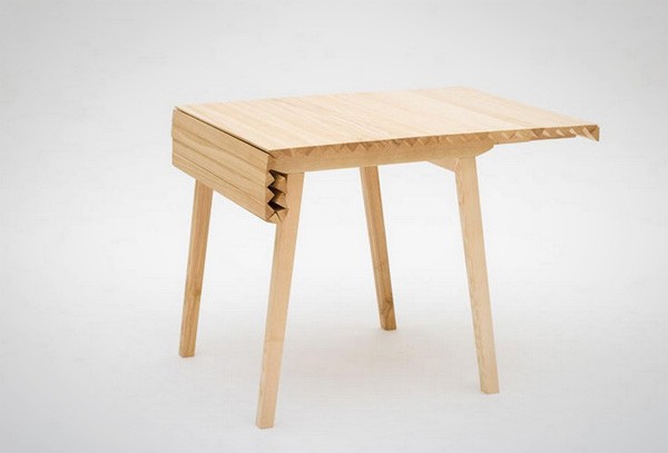 Wooden Cloth: een vernuftige uitschuifbare tafel