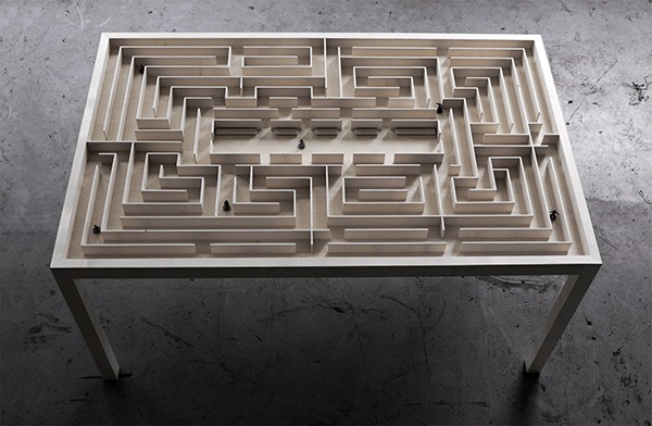 Labyrinth Table: een tafel om in te verdwalen