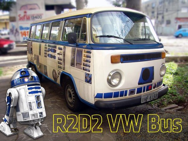 Wow! Een R2-D2 Volkswagen bus