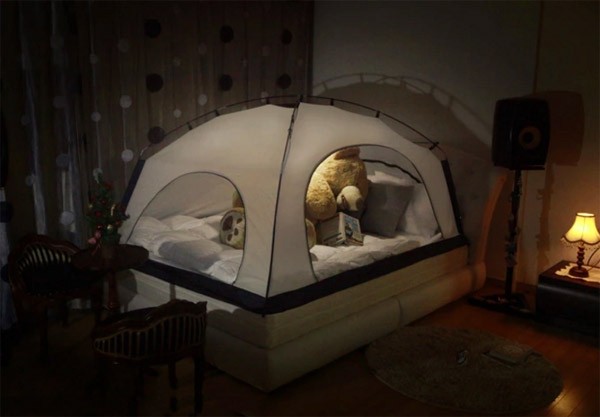 Met een tent om je bed kan de energierekening flink omlaag