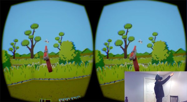 Tof: Duck Hunt in virtual reality