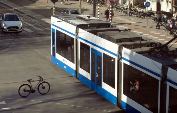De zelfrijdende fiets van Google Nederland