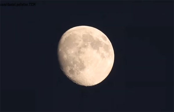 Gave video zoomt bizar ver in op de maan