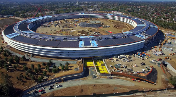 Landschap overstroming gewoon Nieuwe video toont massieve omvang van het nieuwe Apple-hoofdkantoor