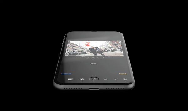 Interessant concept van de iPhone 8 beschikt over een TouchBar