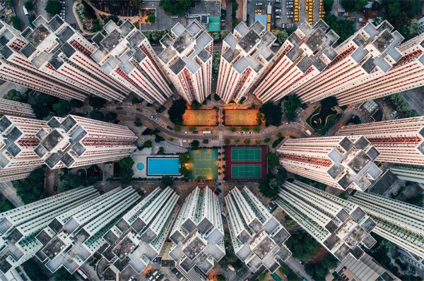 Schitterend: Hong Kong van boven gefotografeerd