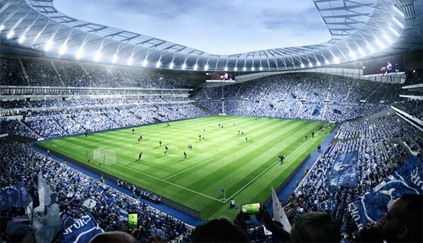 Nieuw stadion in Londen krijgt een uitschuifbaar grasveld