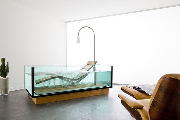 Water Lounge: de combinatie van loungestoel en bubbelbad