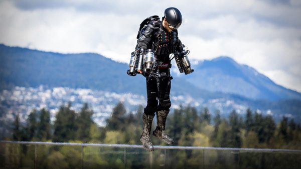 Gravity: een jet suit met krachtige straalmotoren