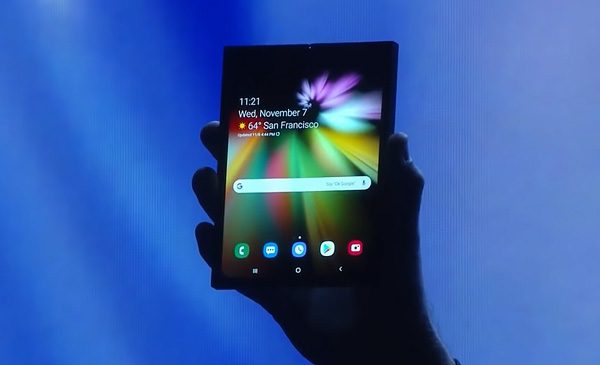 Dit is het opvouwbare scherm van Samsung