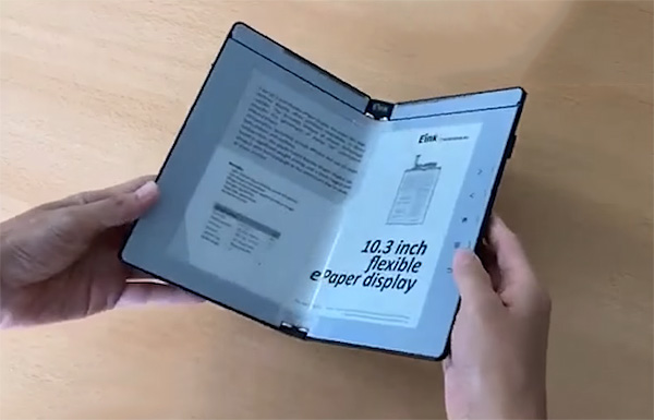 Nieuw type e-reader kun je opvouwen een boek