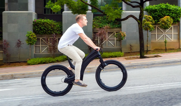 drie limoen deze Reevo: een imponerende e-bike met wielen zonder spaken