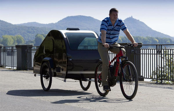 Mody: eenpersoons-caravan voor achter de (elektrische) fiets